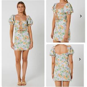 NWT ANTHROPOLOGIE CHARLIE HOLIDAY Willow Linen Mini  Dress 6